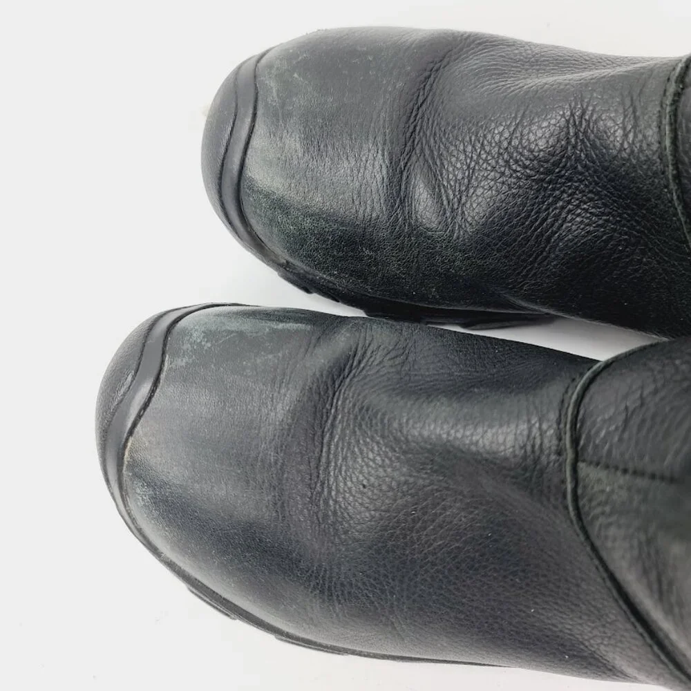 Keen Girl's Black Laken 1007817 Leather‎ Mid-Calf Winter Boots Size 4